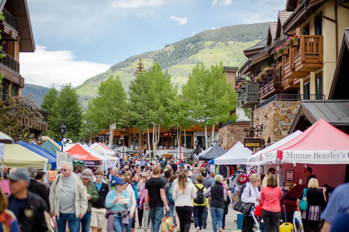 Vail Farmers Market & Art Show in Vail Village